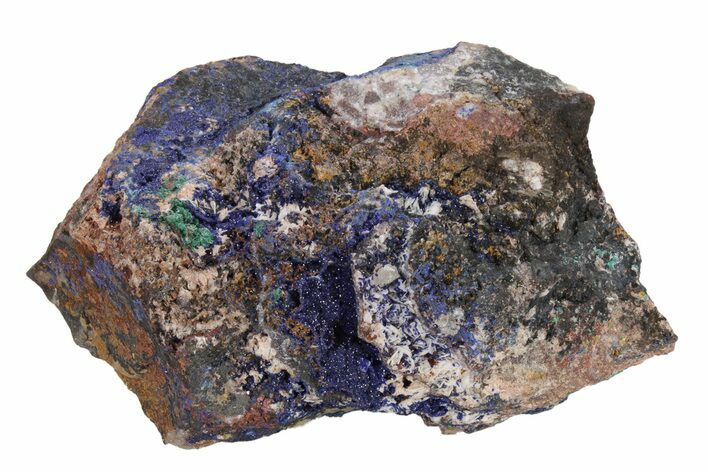 Azurite and Malachite Association on Barite - Morocco #217810